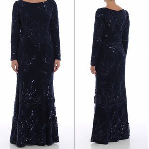 Long sleeve Ralph Lauren formal dress